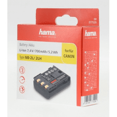 HAMA fotoakumulátor Canon NB-2L/H, Li-Ion 7,4 V/700 mAh