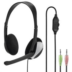 HAMA PC Office stereo headset HS-P100, čierny