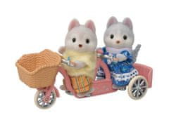 Sylvanian Families Tandemové kolo pre Husky súrodenca