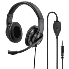 HAMA PC headset HS-350, stereo, čierny