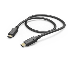 HAMA kábel USB-C 2.0 typ C vidlica - C vidlica, 1,5 m, čierna