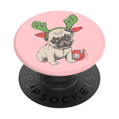 PopSockets PopGrip Gen.2, Holiday Pug, vianočný mopslík