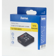 HAMA fotoakumulátor typ Panasonic CGA-S007E, Li-Ion 3,7 V/800 mAh