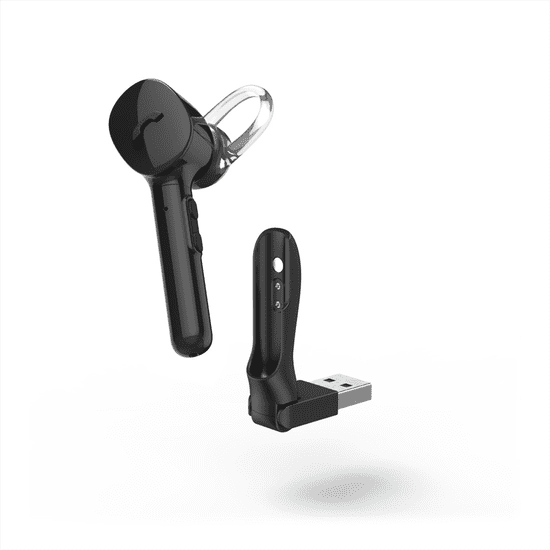 HAMA MyVoice1300, mono Bluetooth headset, pre 2 zariadenia, hlasový asistent (Siri, Google)