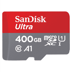 SanDisk Ultra microSDXC 400 GB 120 MB/s A1 Class 10 UHS-I, s adaptérom