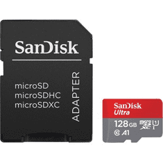 SanDisk Ultra microSDXC 128 GB + SD adaptér 140 MB/s A1 Class 10 UHS-I