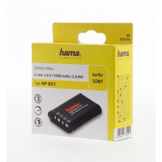 HAMA fotoakumulátor Sony NP-BX1, Li-Ion 3,6 V/1090 mAh