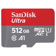 SanDisk Ultra microSDXC 512 GB + SD adaptér 150 MB/s A1 Class 10 UHS-I