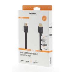 HAMA HDMI kábel High Speed 4K 1,5 m, plochý Flexi-Slim