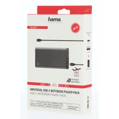 HAMA powerbanka, USB-C, 26800 mAh, Power Delivery (PD), 5-20 V/60 W (aj pre notebooky)