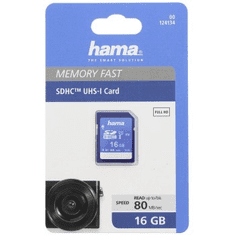 HAMA SDHC 16 GB Class 10, UHS-I 80 MB/s