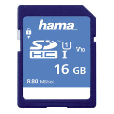 HAMA SDHC 16 GB Class 10, UHS-I 80 MB/s