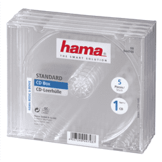 HAMA CD BOX náhradný obal, 5ks/bal, transparentný