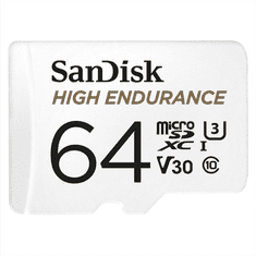 SanDisk microSDXC High Endurance Video 64 GB C 10 U3 V30, adaptér