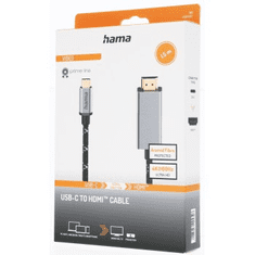 HAMA kábel USB-C na HDMI 1,5 m, UHD/4K @ 60 Hz, Prime Line