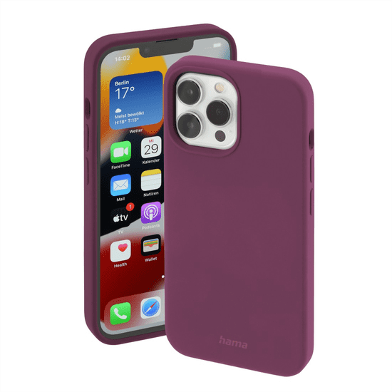 HAMA MagCase Finest Feel PRO, kryt pre Apple iPhone 13 Pro Max, bordový