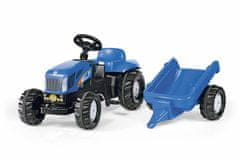 Rolly Toys Šliapací traktor New Holland TVT190 s vlečkou