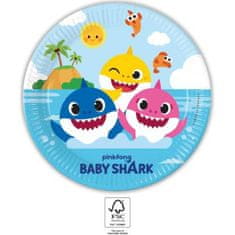 Procos Papierový tanier na párty 23cm Baby Shark -