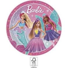 Procos Papierové tanieriky barbie 23cm, 8ks -