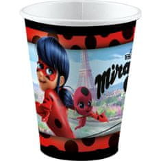 Amscan Papierové tégliky 250ml 8ks Miraculous - Ladybug -