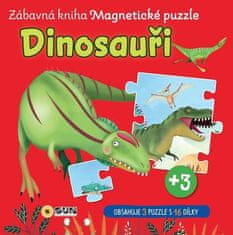 Zábavná magnetická kniha Dinosauři - čti a skládej