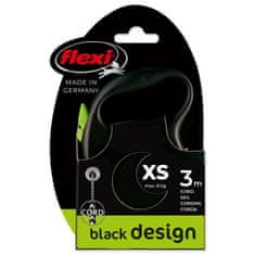 Flexi Vodítko Black Design lanko XS zelené 3m