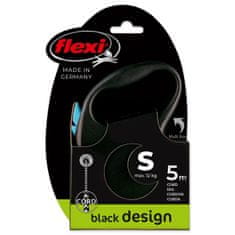 Flexi Vodítko Black Design lanko S modrej 5m