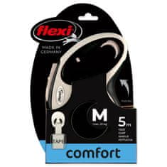 Flexi Vodítko New Comfort páska M čierne 5m