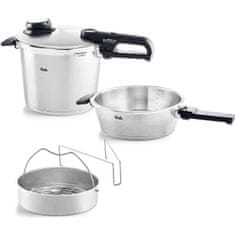 Fissler Tlakový hrniec Vitavit Premium 6l a 2,5l tlaková panvica -