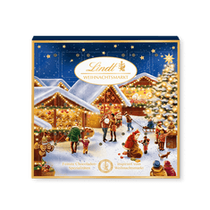 LINDT Adventný kalendár Vianočný trh, 115g