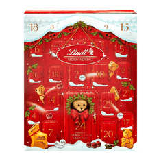 LINDT TEDDY Adventný kalendár 243g