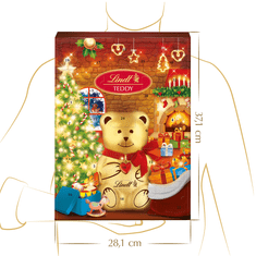 LINDT Teddy Calendar Xmas Tree, 170g