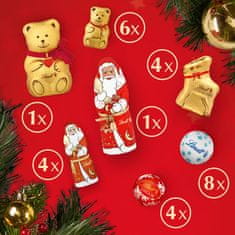 LINDT TEDDY Adventný kalendár 243g