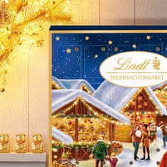 LINDT Adventný kalendár Vianočný trh, 115g