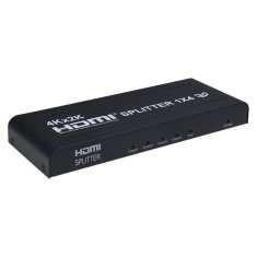 PremiumCord HDMI splitter 1-4 portov kovový s napájacím adaptérom, 3D, FULL HD