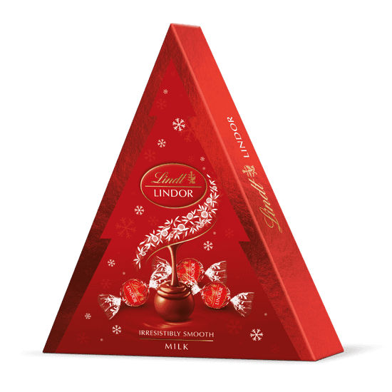 LINDT LINDOR pralinky Mliečná čokoláda - Vianočný stromček 125 g