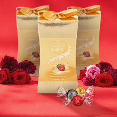 LINDT LINDOR pralinky Mix - mini darčeková krabička 75 g