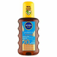 Nivea Olej na opaľovanie v spreji podporujúci zhnednutie SPF 20 Sun (Protect & Bronze Oil) 200 ml