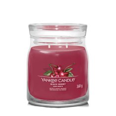 Yankee Candle Aromatická sviečka Signature sklo stredná Black Cherry 368 g