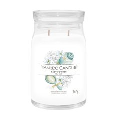 Yankee Candle Aromatická sviečka Signature sklo veľké Baby Powder 567 g