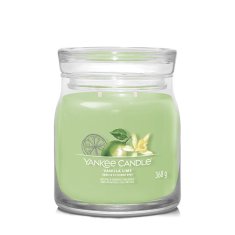 Yankee Candle Aromatická sviečka Signature sklo stredná Vanilla Lime 368 g