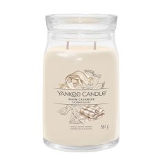 Yankee Candle Aromatická sviečka Signature sklo veľké Warm Cashmere 567 g