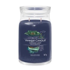 Yankee Candle Aromatická sviečka Signature sklo veľké Lakefront Lodge 567 g