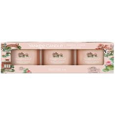 Yankee Candle Súprava votívnych sviečok v skle Tranquil Garden 3 x 37 g