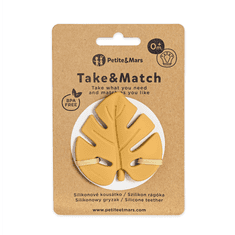 Petite&Mars Hryzátko silikónové TAKE&MATCH Intense Ochre 0m+