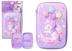 shumee Veľký 3D peračník Unicorn Expandable Purple 23x15x5 cm