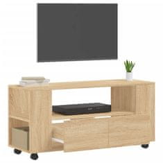 Vidaxl TV skrinka dub sonoma 102x34,5x43 cm kompozitné drevo