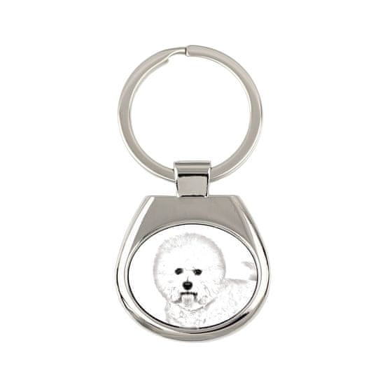 Artdog Bichon Frise, Tenerife Dog - kľúčenka so psíkom, kľúčenka s potlačou, personalizovaná visačka od Art-Dog