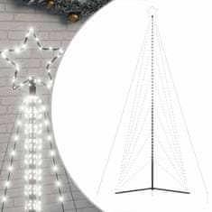 Vidaxl Svetlo na vianočný stromček 861 LED studené biele 478 cm