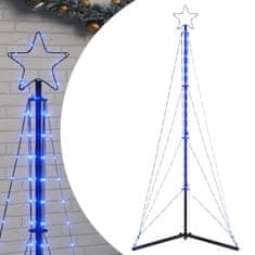 Vidaxl Svetlo na vianočný stromček 363 LED modré 182 cm